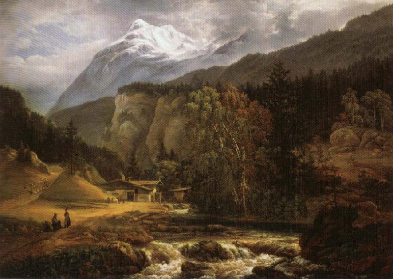Johan Christian Dahl Alpine Landscape Norge oil painting art